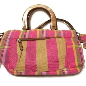 Relic hand bag wood handle‎ great condition